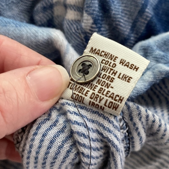 Vintage Havana button down shirt long sleeve w/laced look super soft Size Medium - Picture 11 of 11